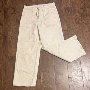 WORN ONCE Time and Tru Cream Straight-Leg Chinos